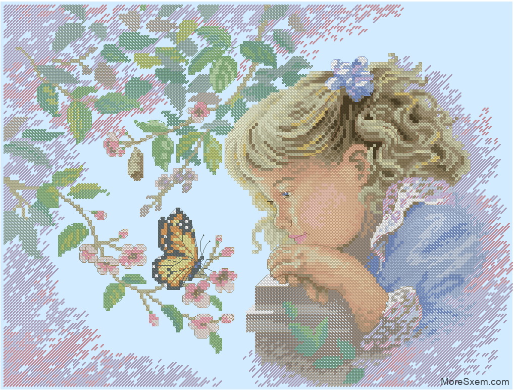 Девочка с бабочкой