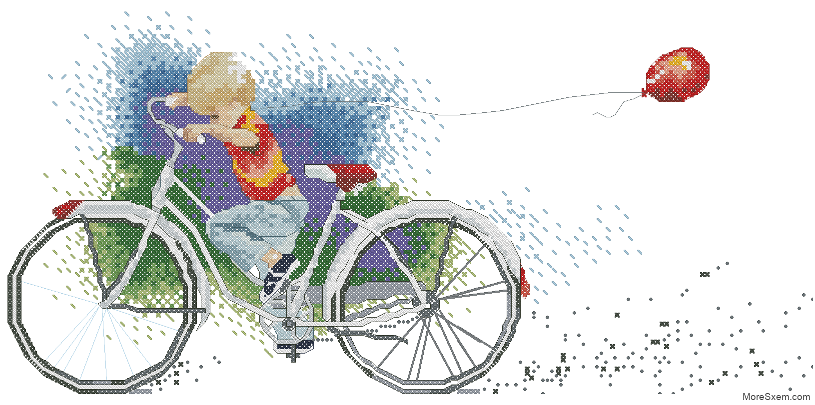 Мальчик на велосипеде