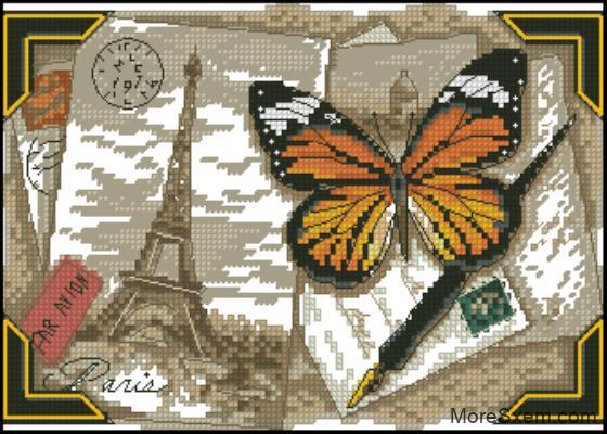 Париж + метелик