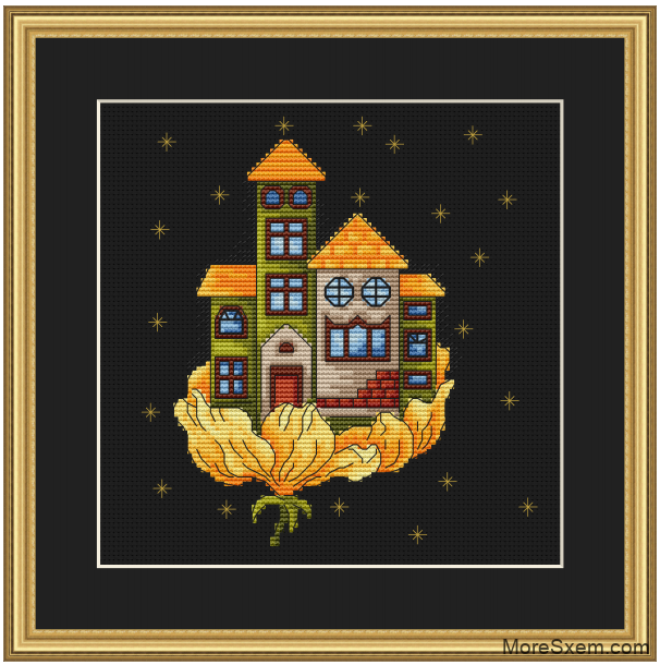 Цветочный домик Желтый