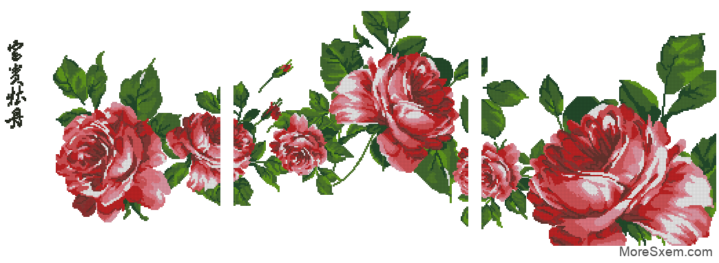 Триптих с розами