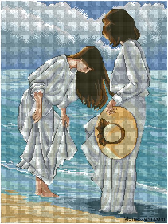 Девушки на берегу