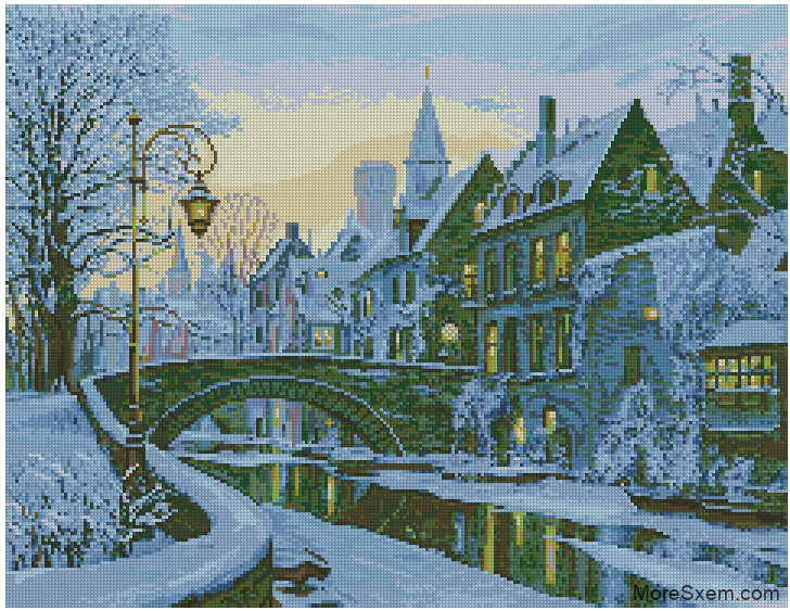 Зима в сказочном городе