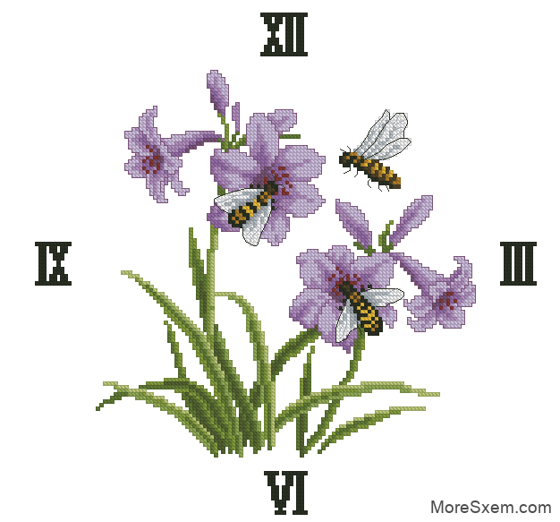 Часы с пчелками