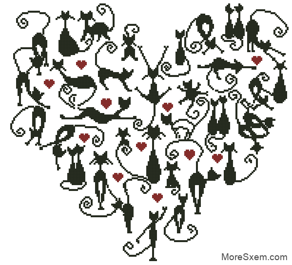 Котики в сердце