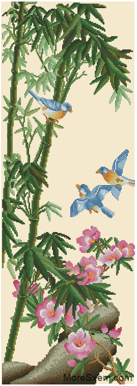 Бамбук и птицы