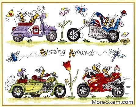 Пчелы на мотоциклах